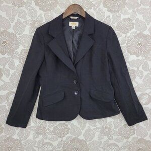 Talbots 8 Petite Wool Blend Womens Blazer Professional Office Wear